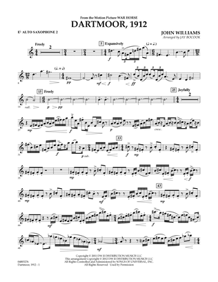 Dartmoor, 1912 (from War Horse) - Eb Alto Saxophone 2