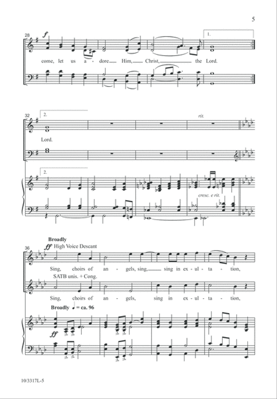 Hymns for Christmas 2 4-Part scores gallery preview page 6