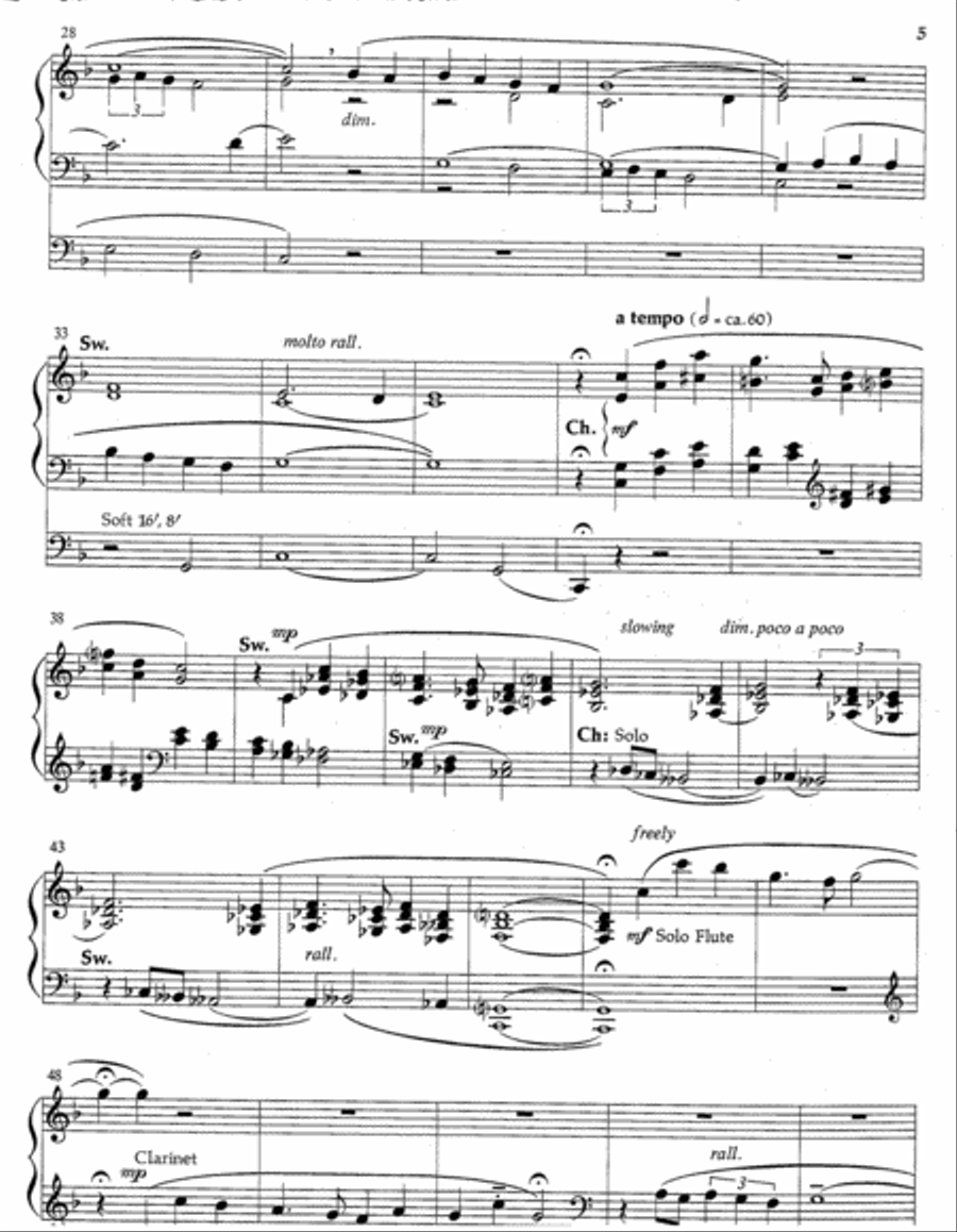 Fantasy, Fugue and Chorale Engelberg Organ scores gallery preview page 3