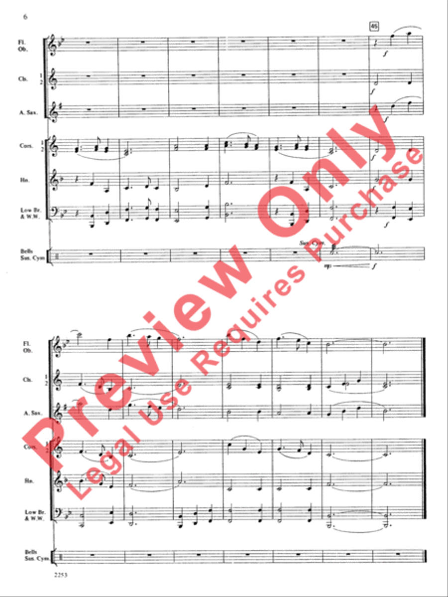 Silent Night Silent Night Concert Band scores gallery preview page 7