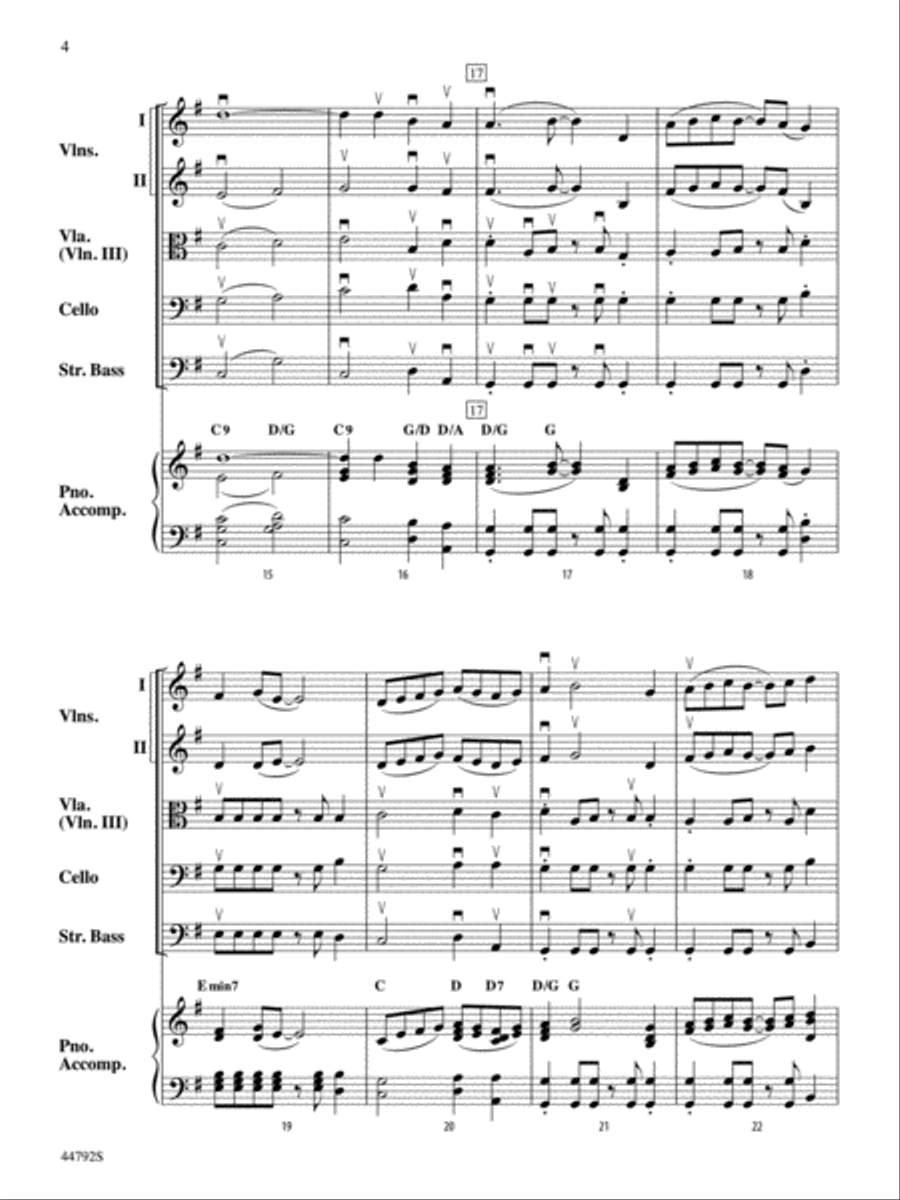 Wind Dancer: Score Wind Dancer: Score String Orchestra scores gallery preview page 4