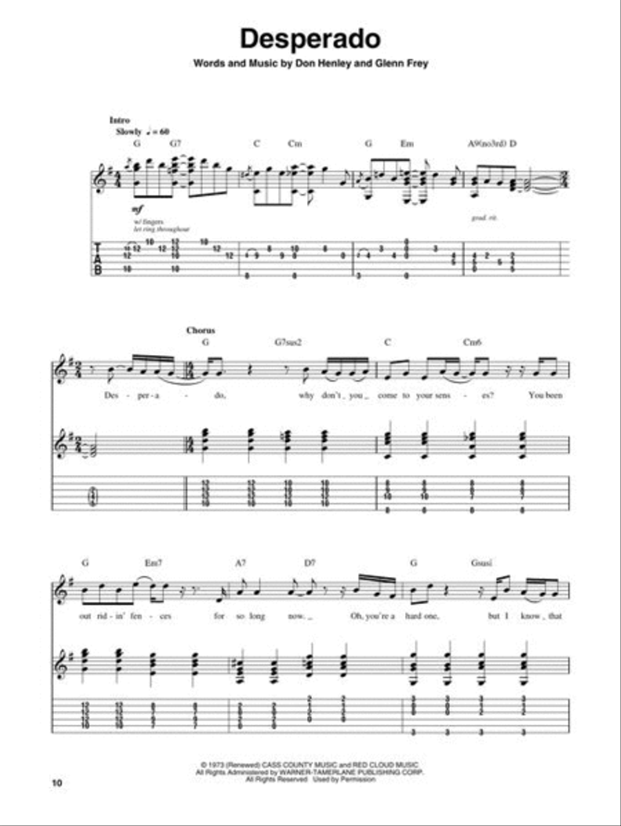 The Eagles – Acoustic The Eagles – Acoustic Acoustic Guitar scores gallery preview page 9