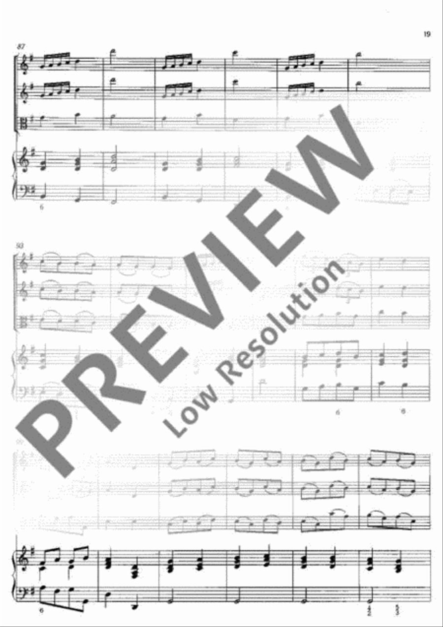 Concerto polonois G Major Basso Continuo scores gallery preview page 20