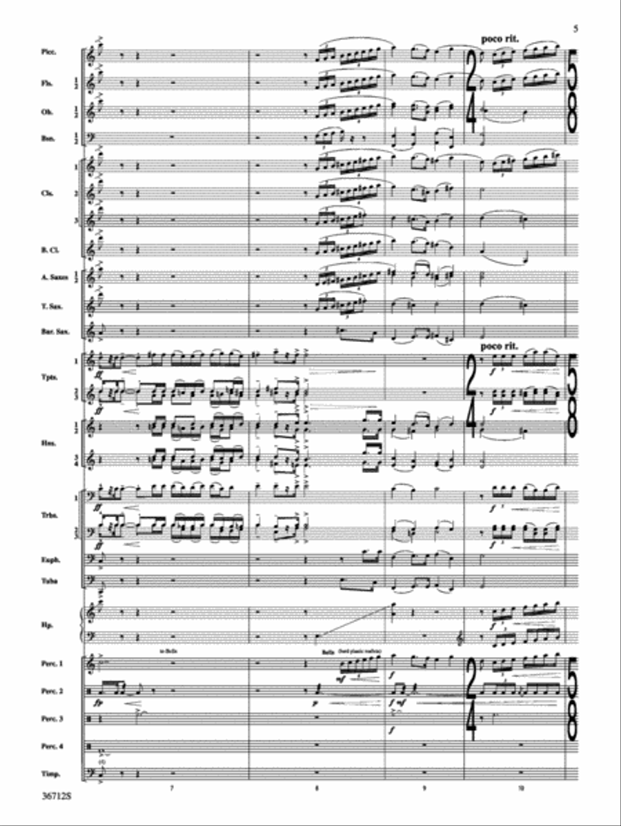 Gloria: Score Concert Band scores gallery preview page 5