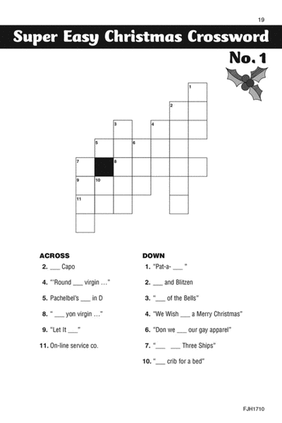 Edwin McLean's Music Crossword Puzzles and Games for Christmas