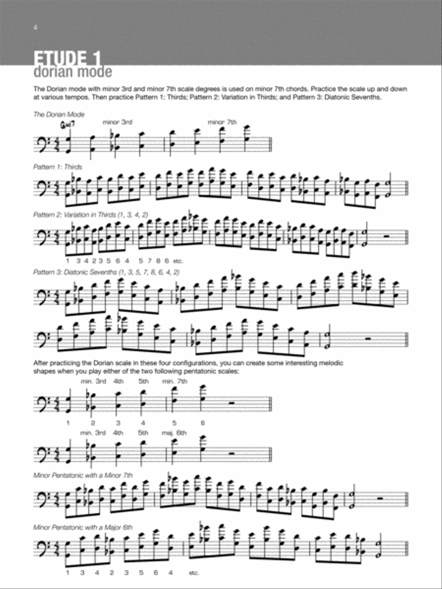 Playing on the Changes Bass Clef Instrument scores gallery preview page 3