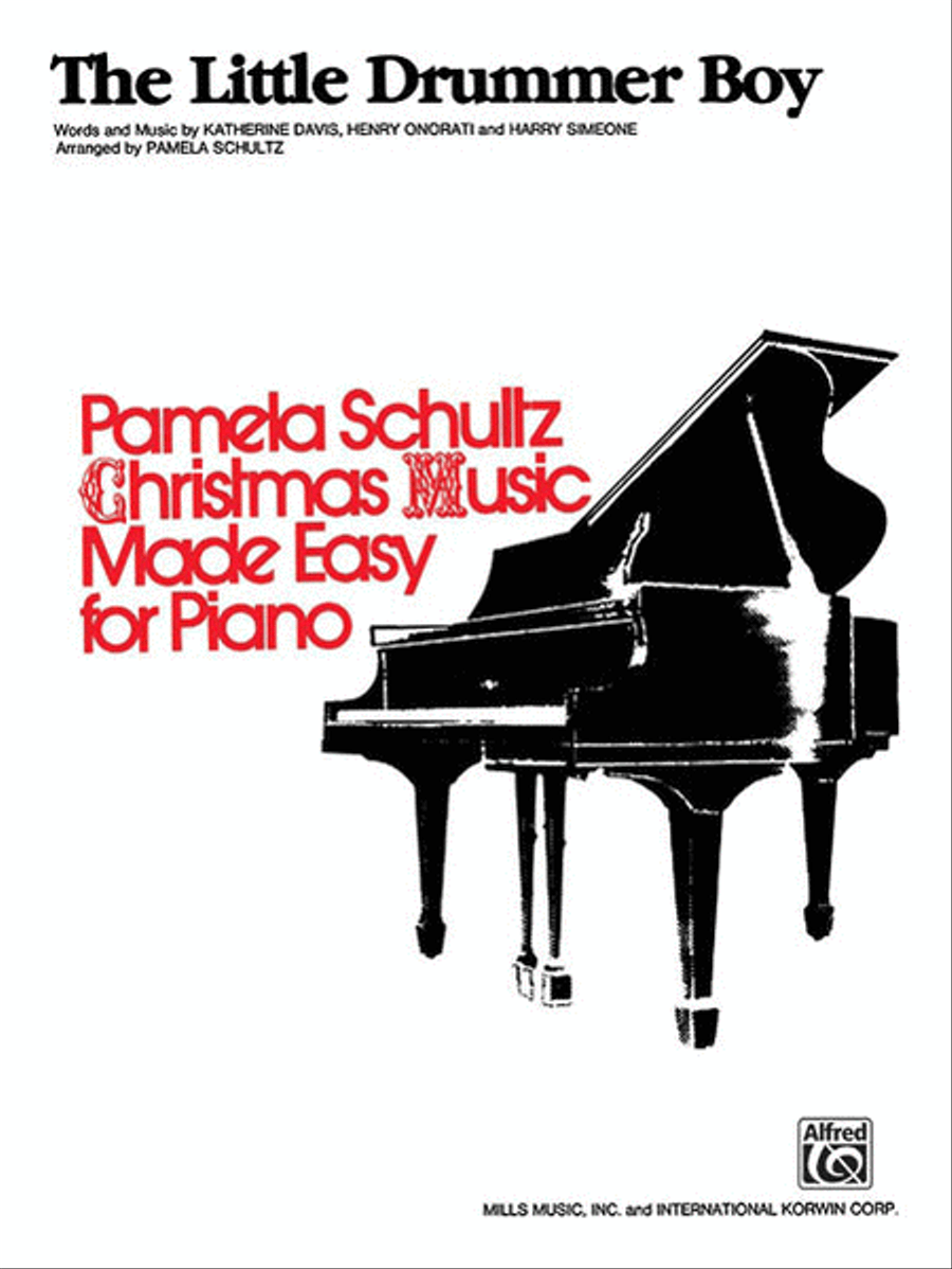 The Little Drummer Boy Easy Piano scores gallery preview page 1