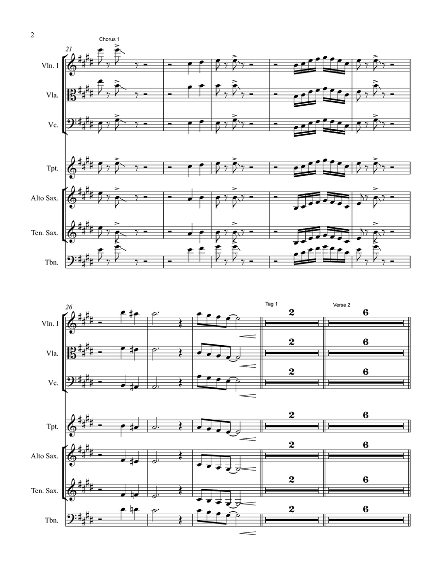 Piece Of My Heart Piece Of My Heart Large Ensemble scores gallery preview page 2