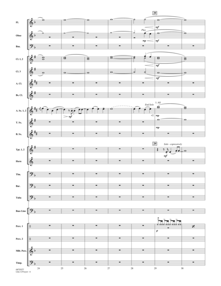 Like A Prayer - Conductor Score (Full Score)