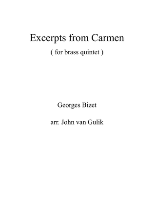 Excerpts from Carmen - for Brass Quintet