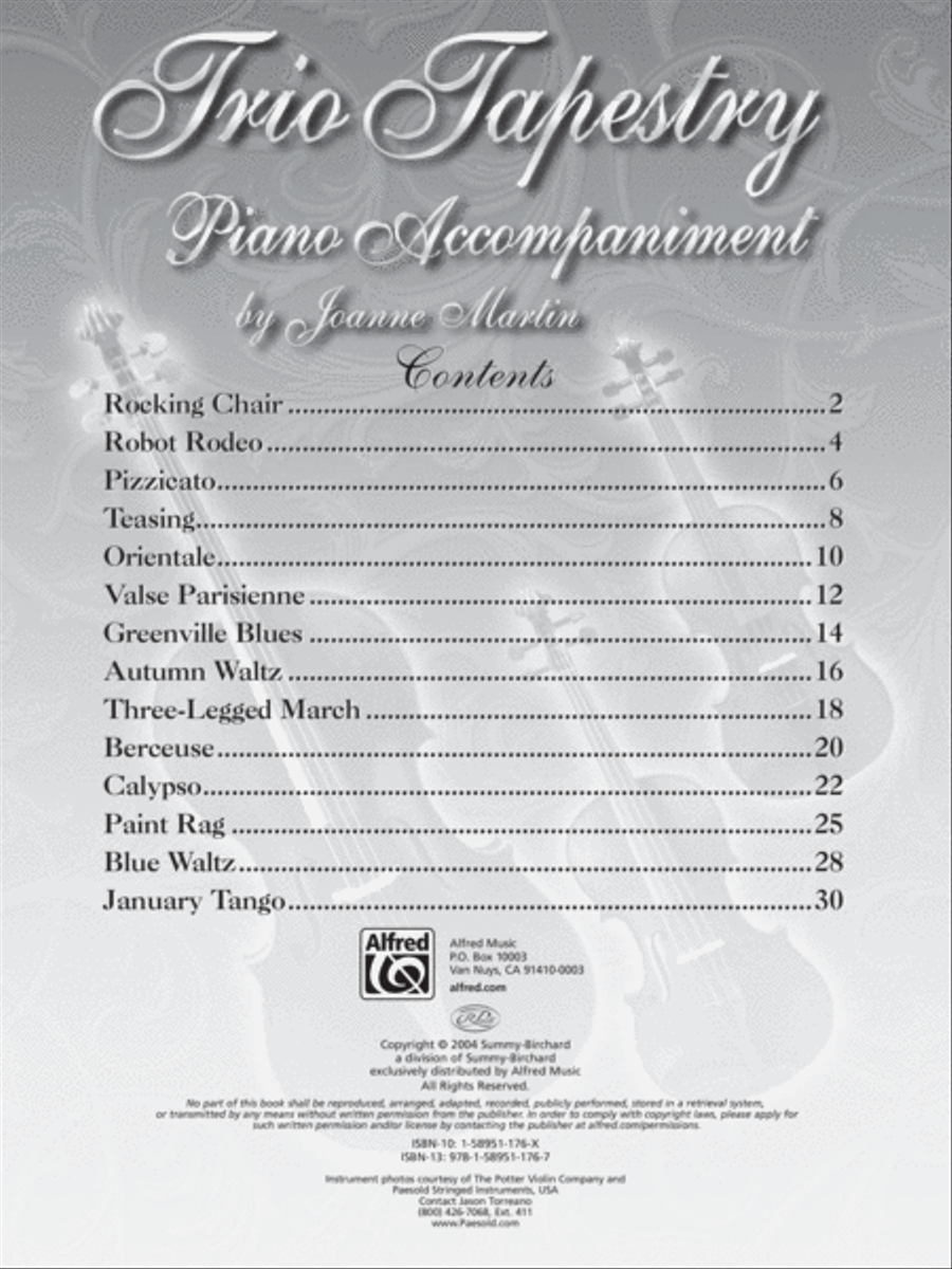 Trio Tapestry Small Ensemble scores gallery preview page 2