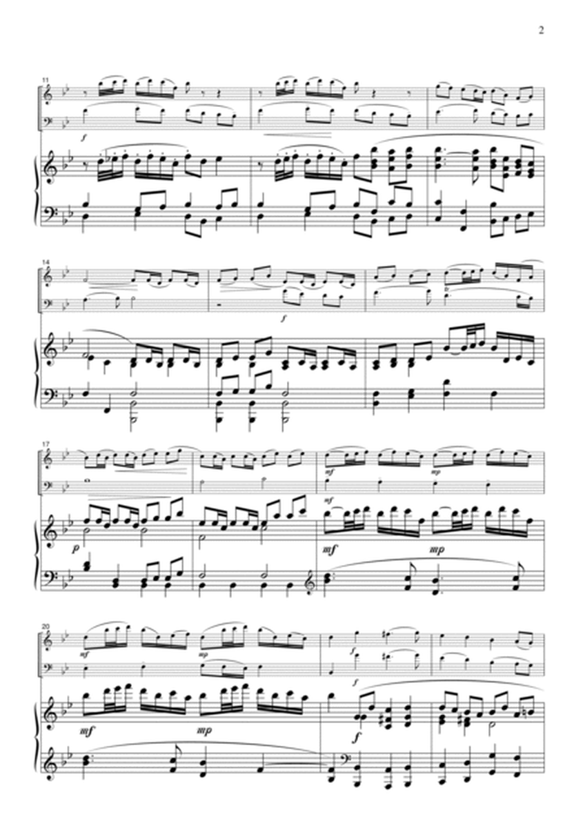 Bach Aria "Sheep may safely graze", BWV208, for piano trio, PB002