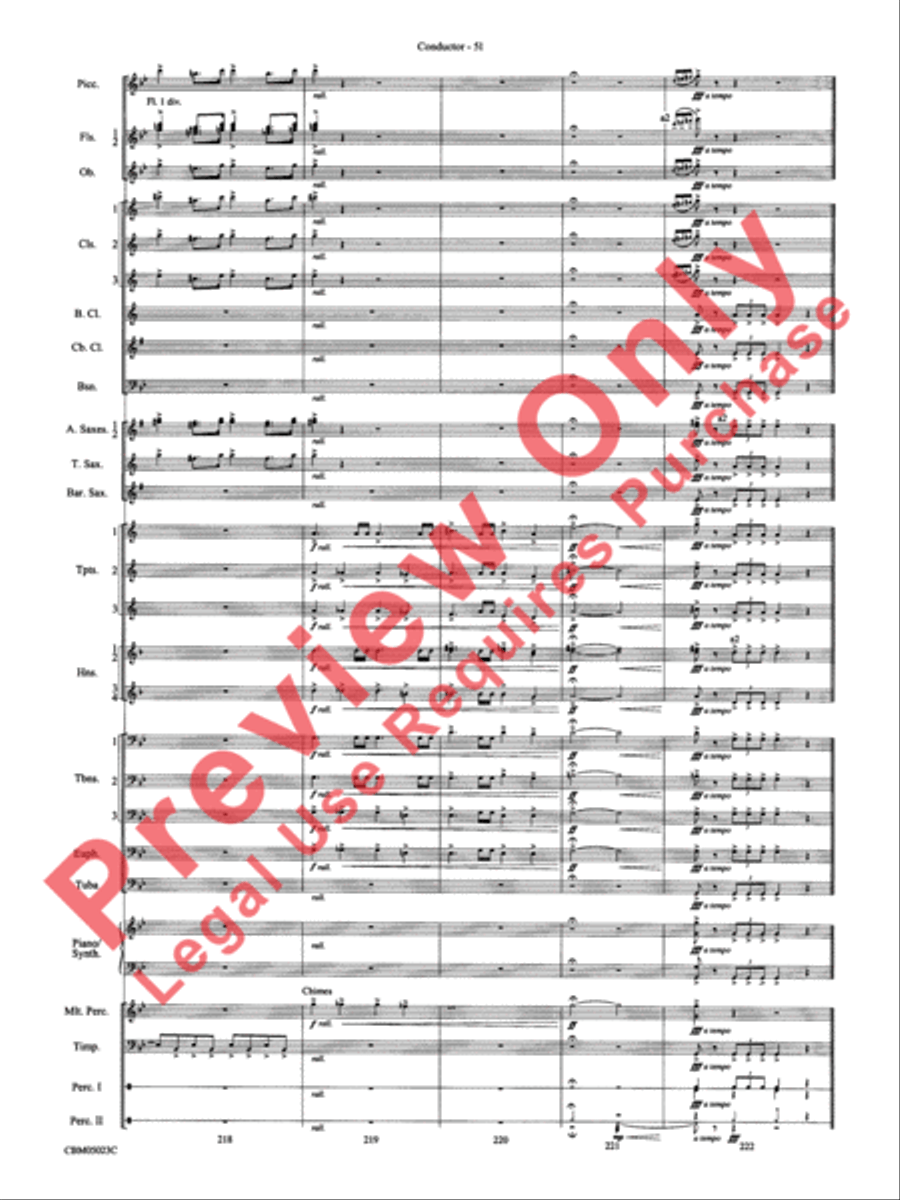 Symphonic Suite from Star Wars: Episode III Revenge of the Sith Concert Band scores gallery preview page 54