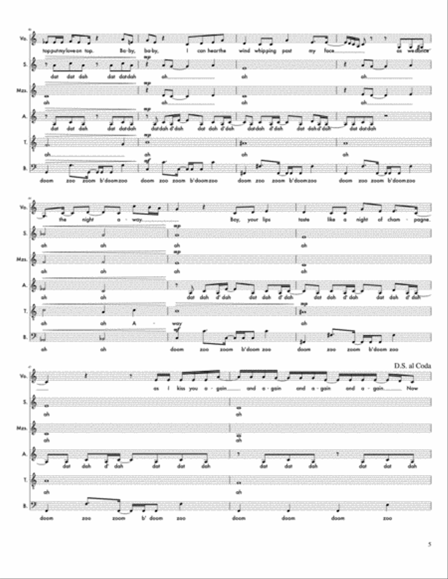 Love On Top A Cappella scores gallery preview page 5