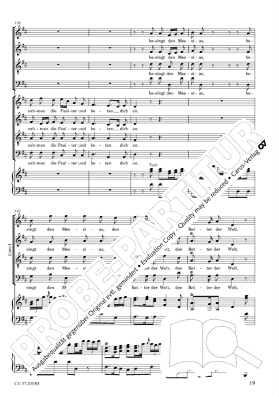 Ergreifet die Psalter, ihr christlichen Chore 4-Part scores gallery preview page 20