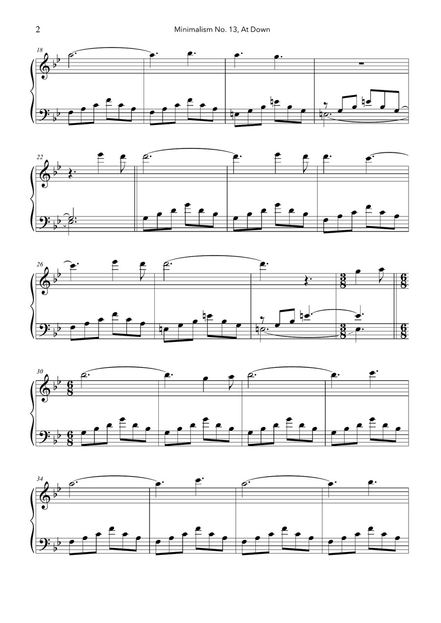 Minimal Piano No. 13 Minimal Piano No. 13 Piano Method scores gallery preview page 2