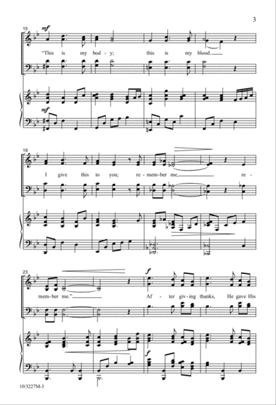 After Giving Thanks, Remember Me 4-Part scores gallery preview page 3