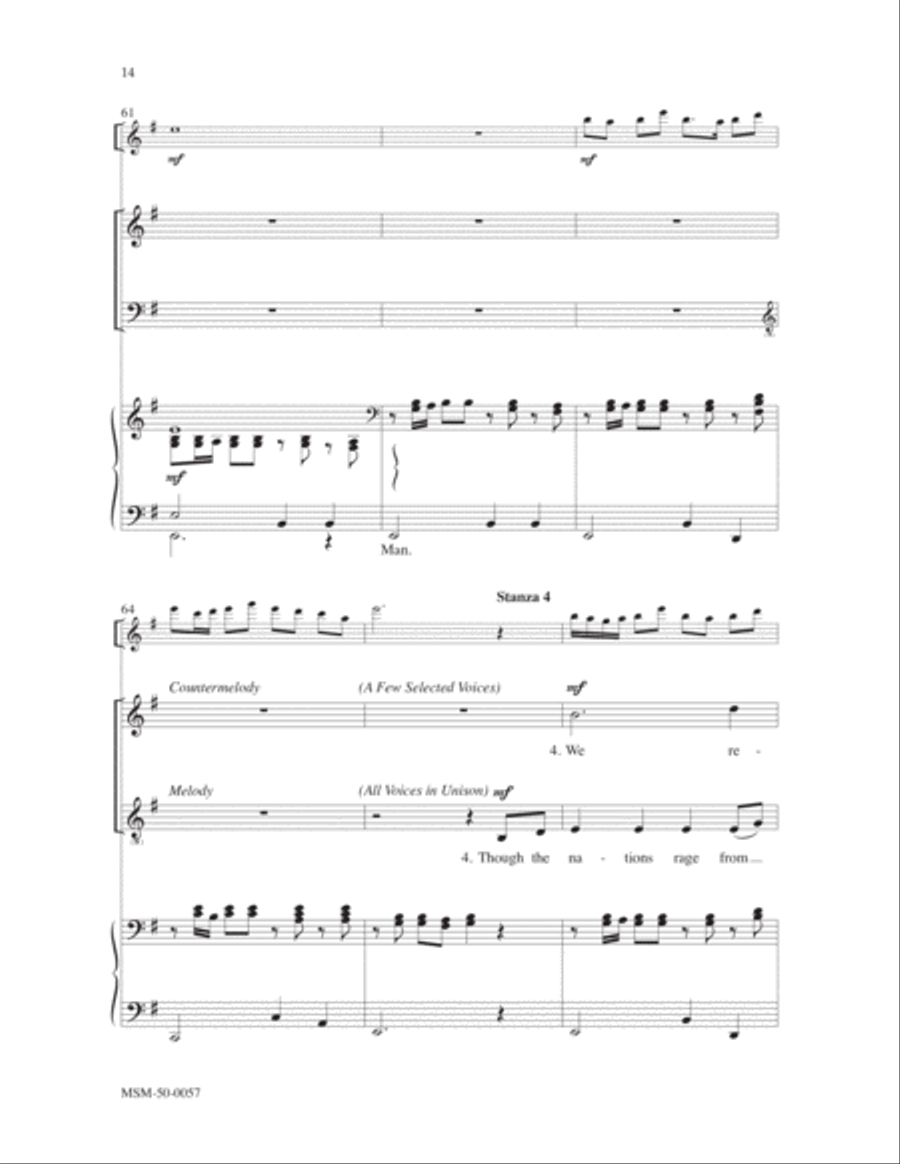 Canticle of the Turning (Magnificat) 4-Part scores gallery preview page 8