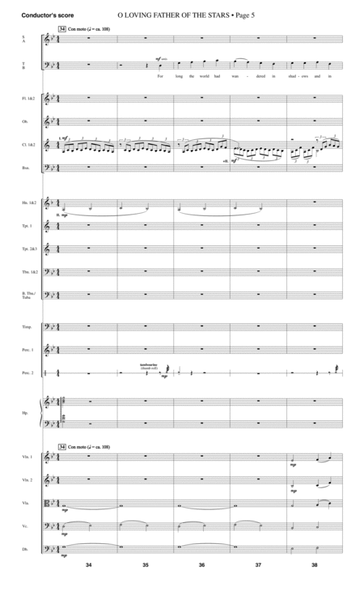 O Loving Father Of The Stars (from Morning Star) - Full Score