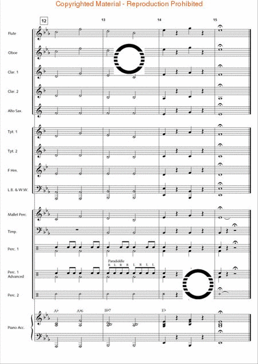 1st Classic Suite Concert Band scores gallery preview page 5