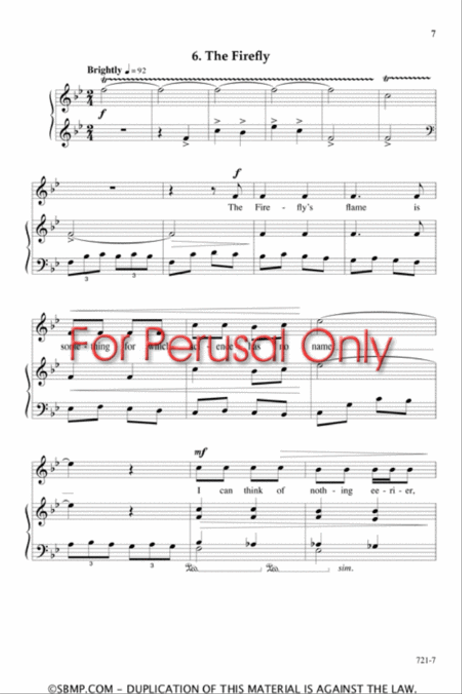Animal Verses of Ogden Nash - Unison Octavo Unison Choir scores gallery preview page 7