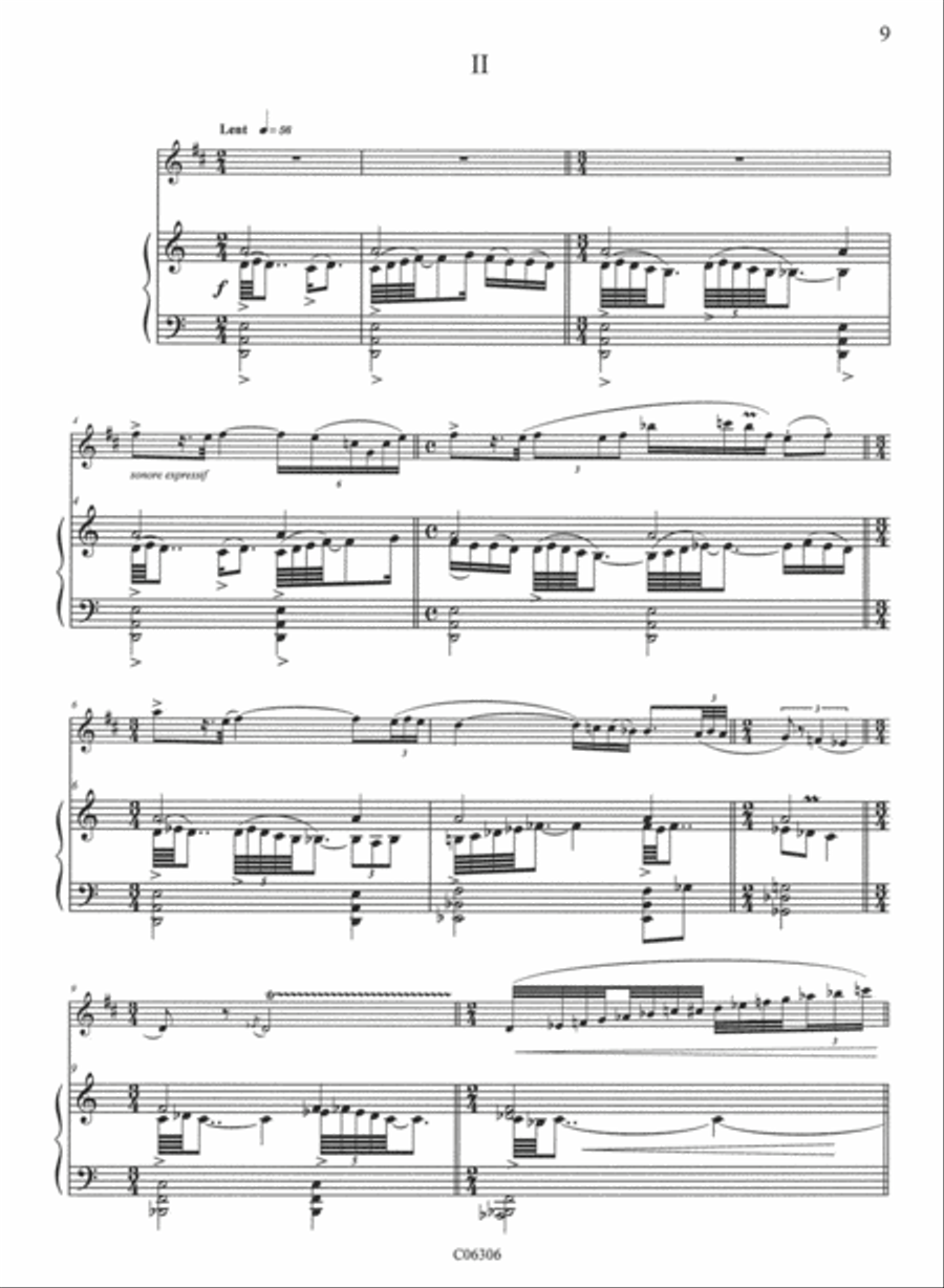 Sonatine Alto Saxophone scores gallery preview page 3