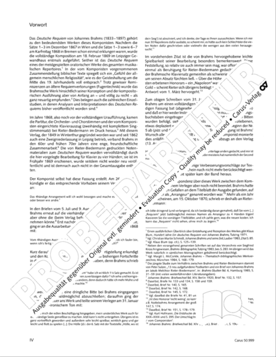 Ein Deutsches Requiem (German Requiem) Piano Duet scores gallery preview page 5