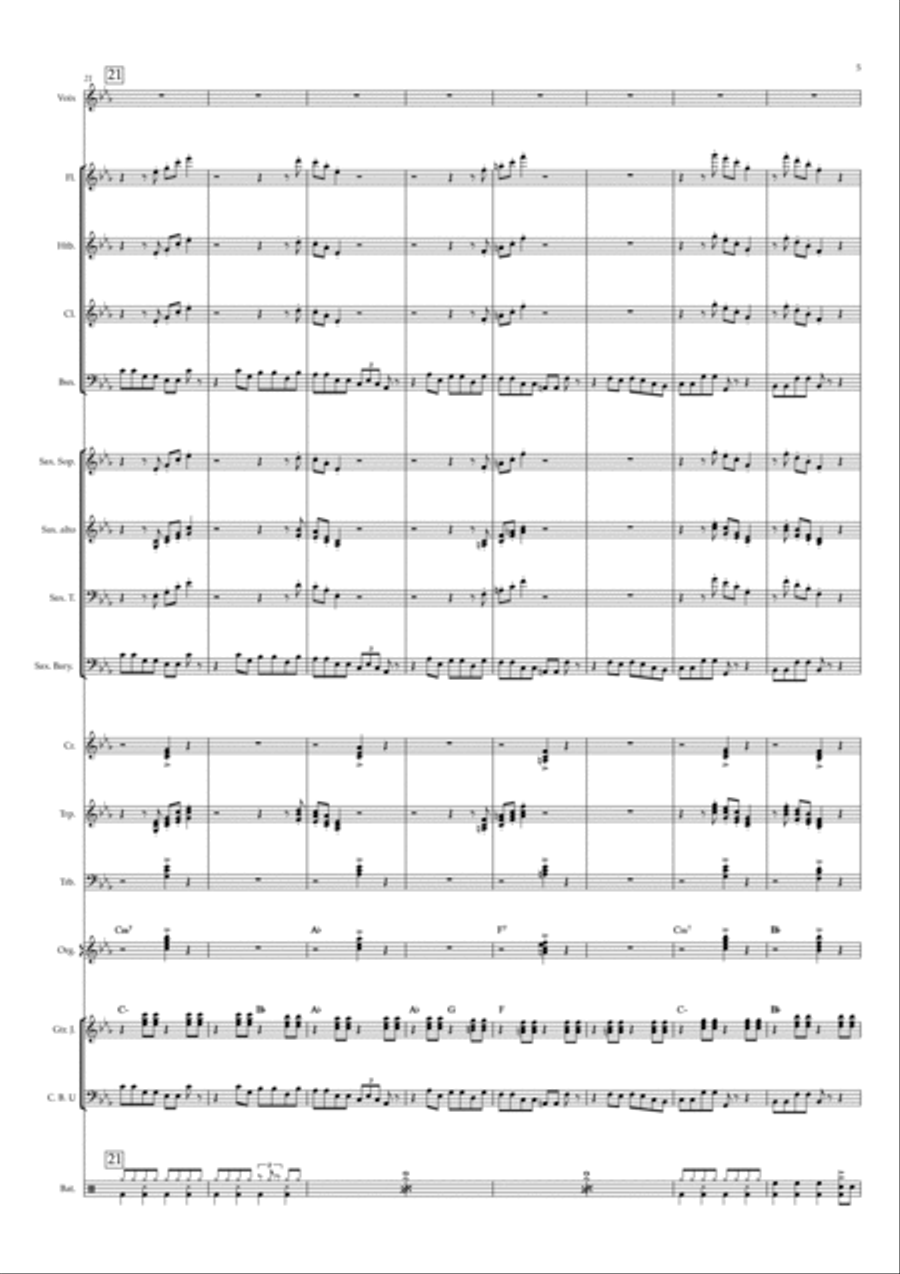 Master Blaster Master Blaster Jazz Ensemble scores gallery preview page 5