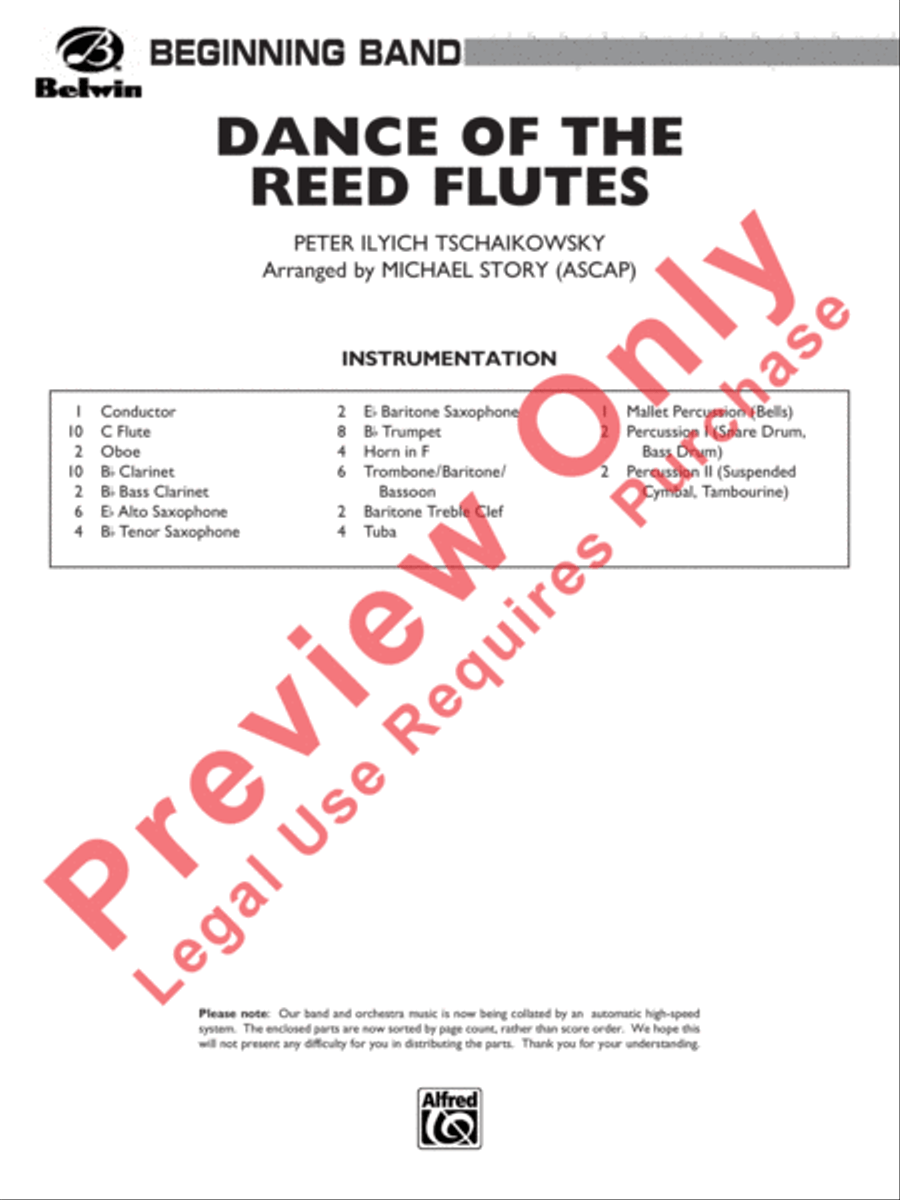 Dance of the Reed Flutes Concert Band scores gallery preview page 2