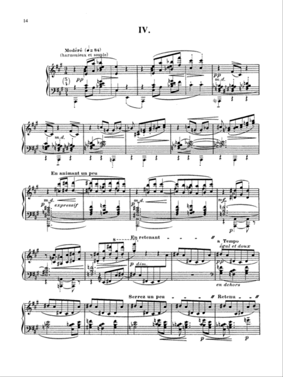 Debussy: Prelude - Book I, No. 4 Piano Solo scores gallery preview page 1