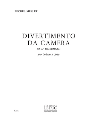 Divertimento Da Camera Op.17 (orchestra-strings)