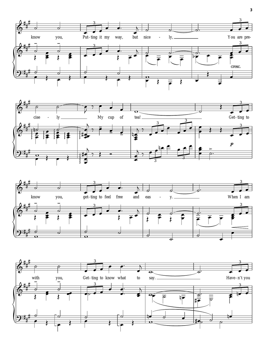 Getting To Know You Piano, Vocal scores gallery preview page 3
