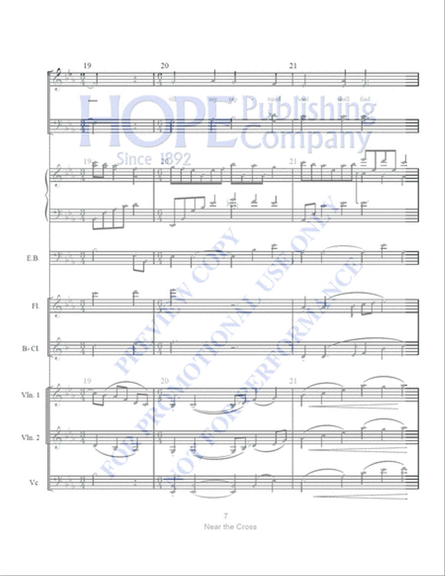 Near the Cross with The Power of the Cross Clarinet scores gallery preview page 8