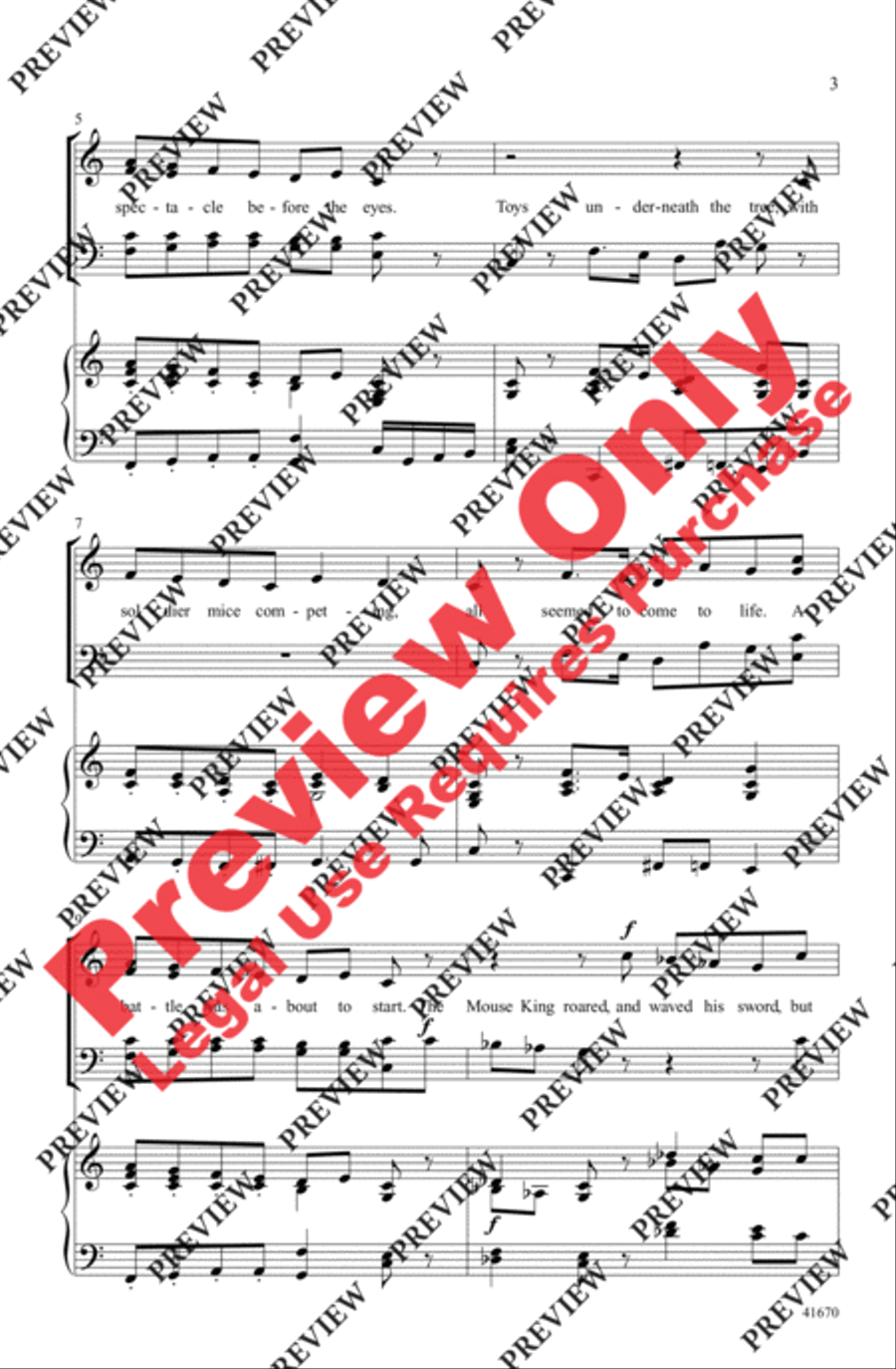 The Nutcracker . . . In About Three Minutes 4-Part scores gallery preview page 3