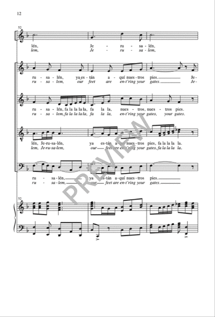 Me Alegré / I Was Glad Me Alegré / I Was Glad 4-Part scores gallery preview page 13