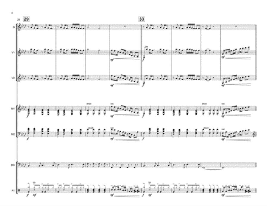 Dream On Percussion Ensemble scores gallery preview page 5