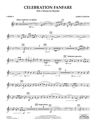 Celebration Fanfare (On a Theme by Haydn) - F Horn 3