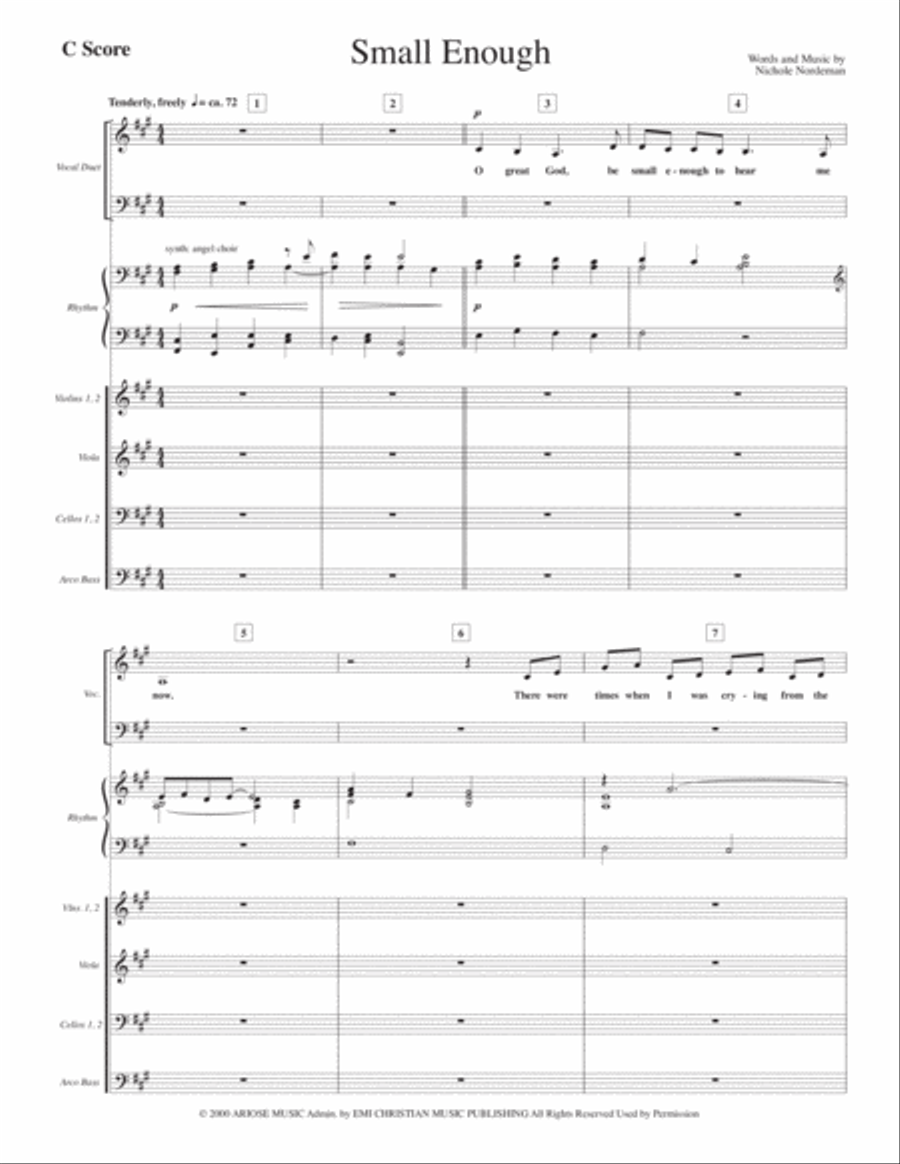 Small Enough Small Ensemble scores gallery preview page 1