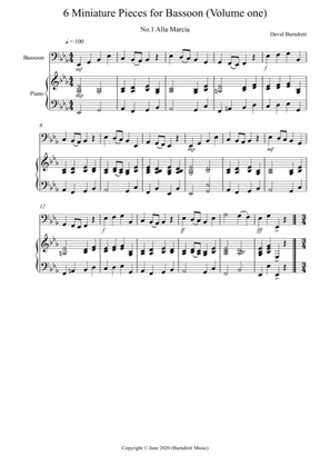 6 Miniature Pieces for Bassoon and Piano (volume one)