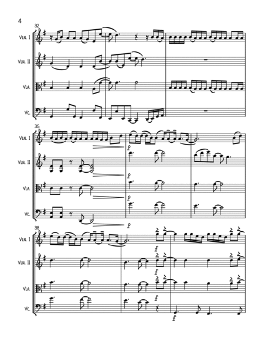 Holy String Quartet scores gallery preview page 4