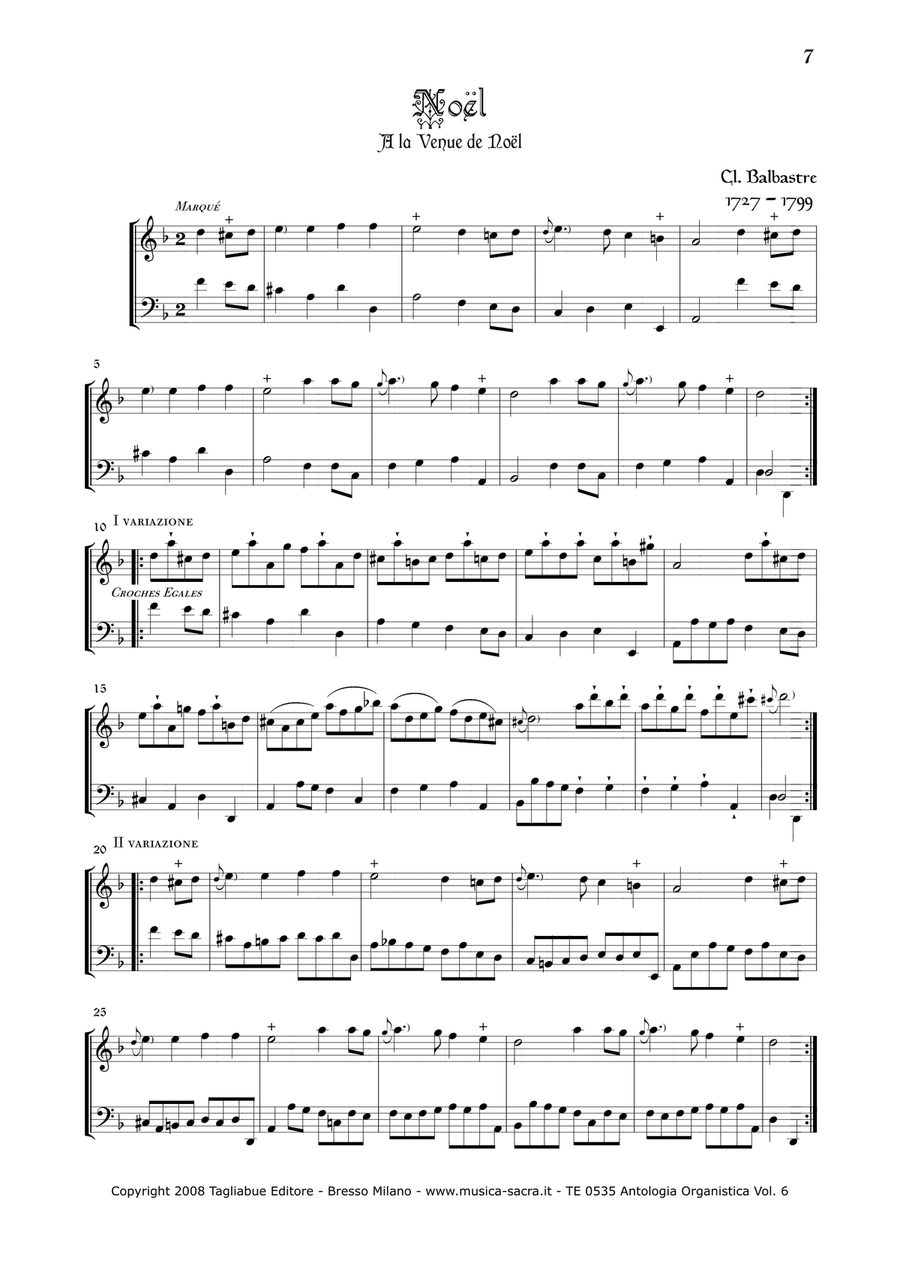 ANTHOLOGY OF ORGAN MASTERPIECES - 6st Volume (of 10) - Christmas pieces - Look at the list of songs Organ Solo scores gallery preview page 5