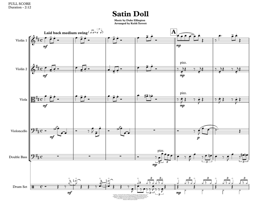Satin Doll String Orchestra scores gallery preview page 2