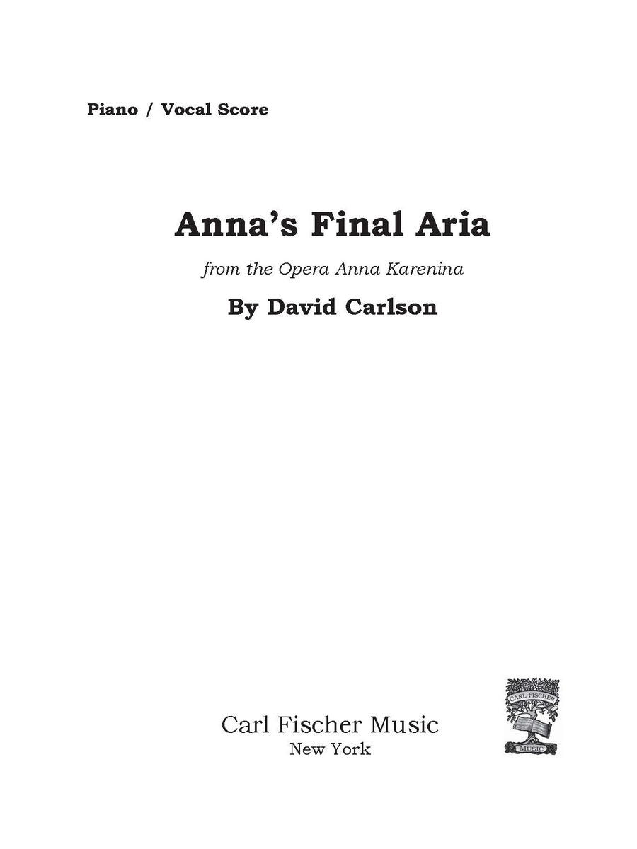 Anna's Final Aria Voice Solo scores gallery preview page 1