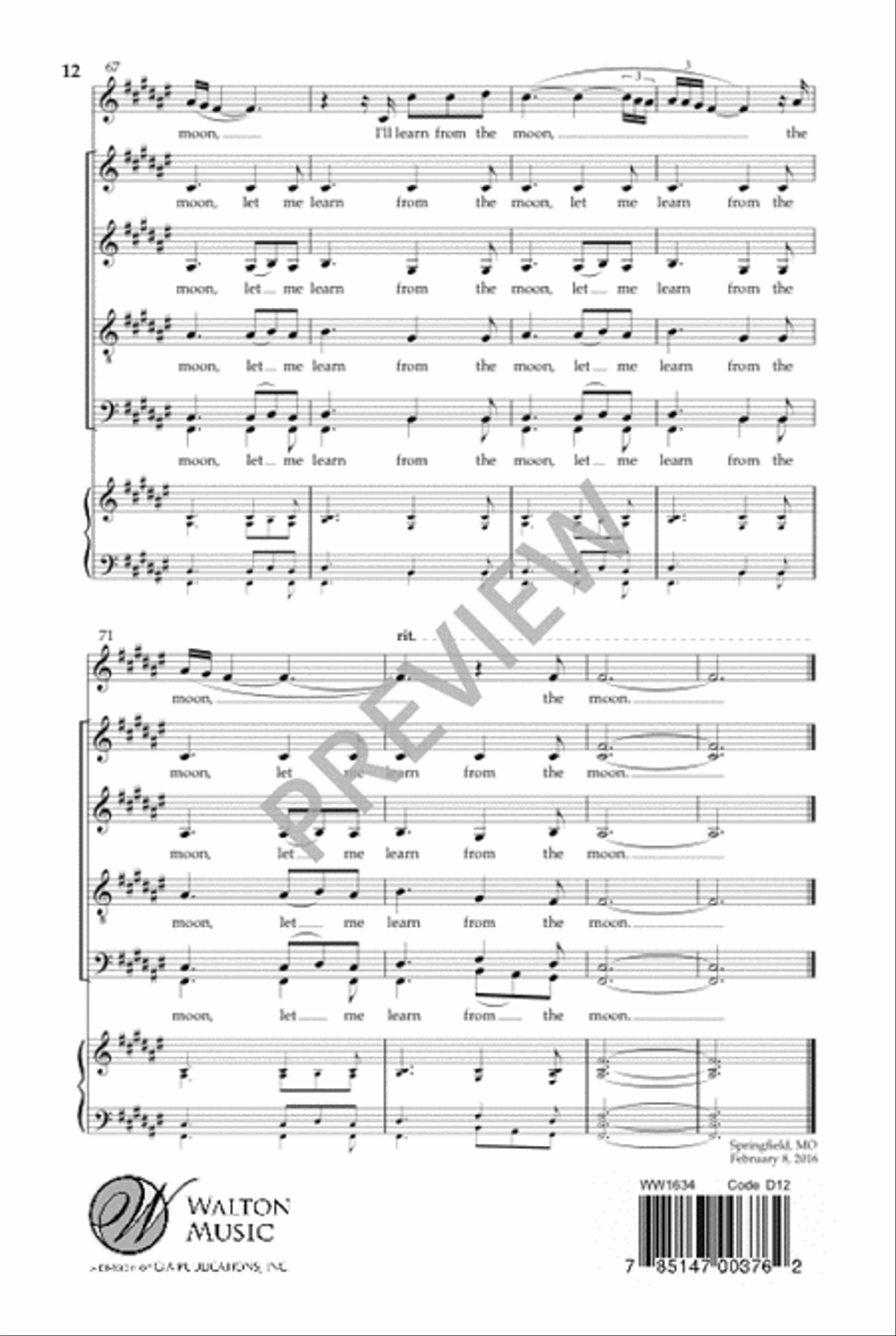 The Wisdom of the Moon Divisi scores gallery preview page 13