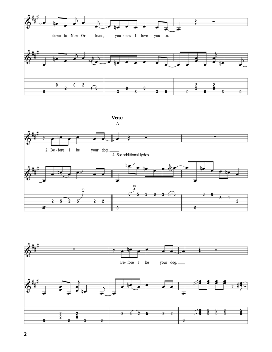Baby Please Don't Go Baby Please Don't Go Acoustic Guitar scores gallery preview page 2