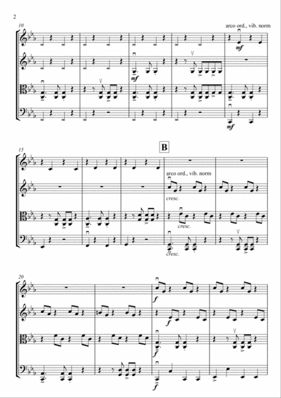 Stomp Royale String Quartet scores gallery preview page 3