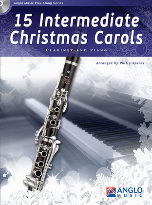 Book cover for 15 Intermediate Christmas Carols