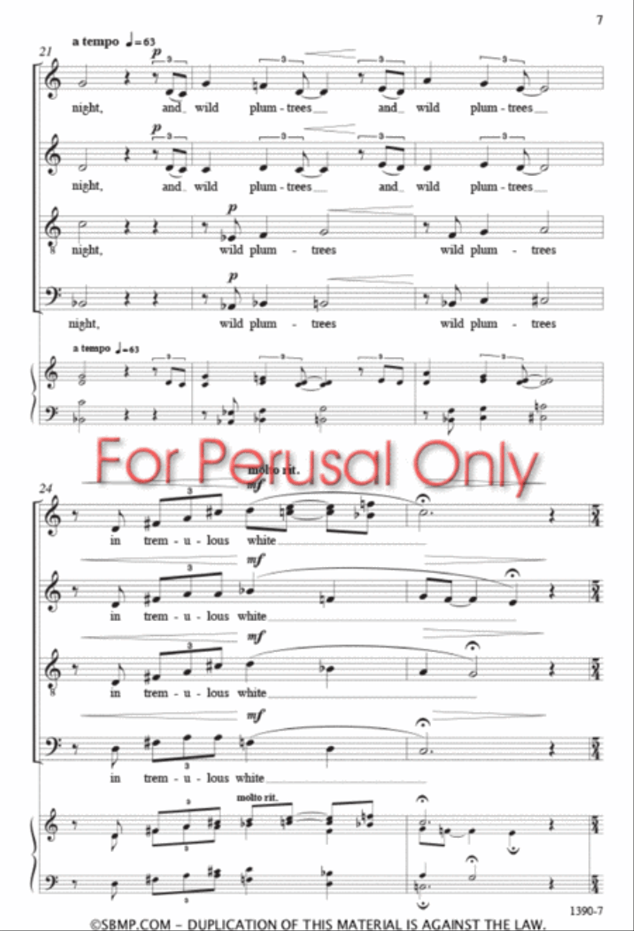 There Will Come Soft Rains - SATB divisi Octavo Divisi scores gallery preview page 6