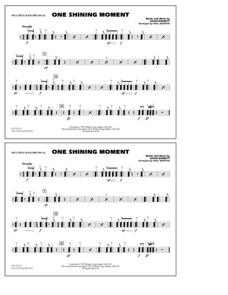 One Shining Moment - Multiple Bass Drums
