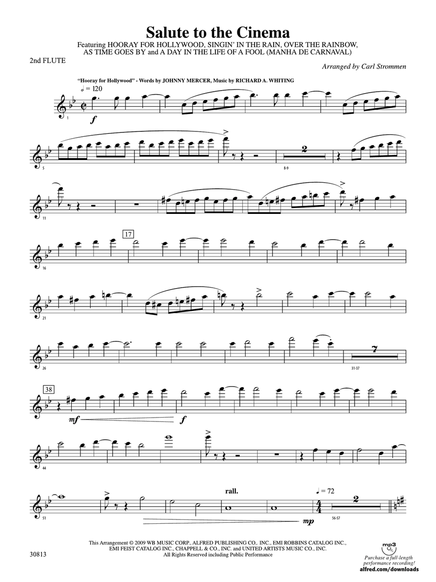 Salute to the Cinema: 2nd Flute